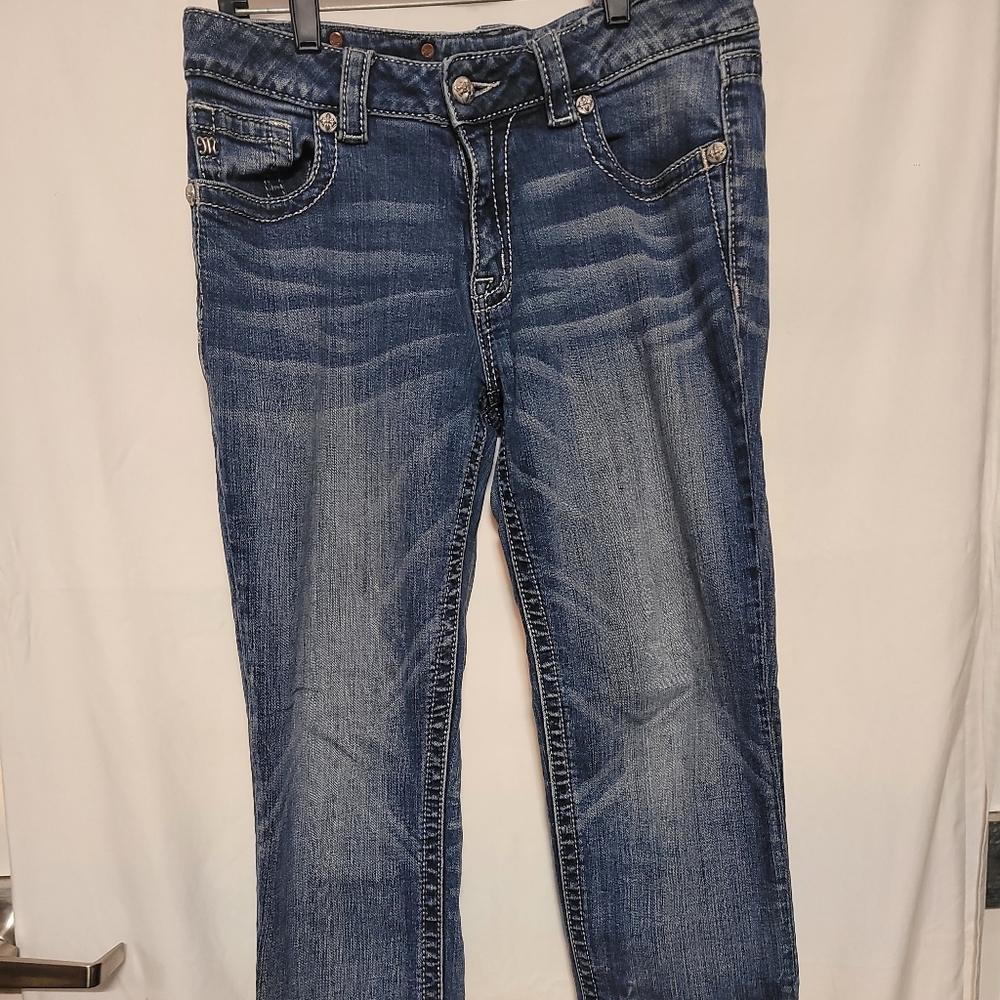 Miss Me Boyfriend Capri Blue Denim Jeans